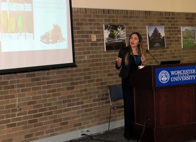 Deicy Carolina Muñoz-Agudelo gives the lecture 