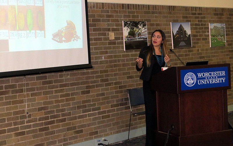 Deicy Carolina Muñoz-Agudelo gives the lecture 