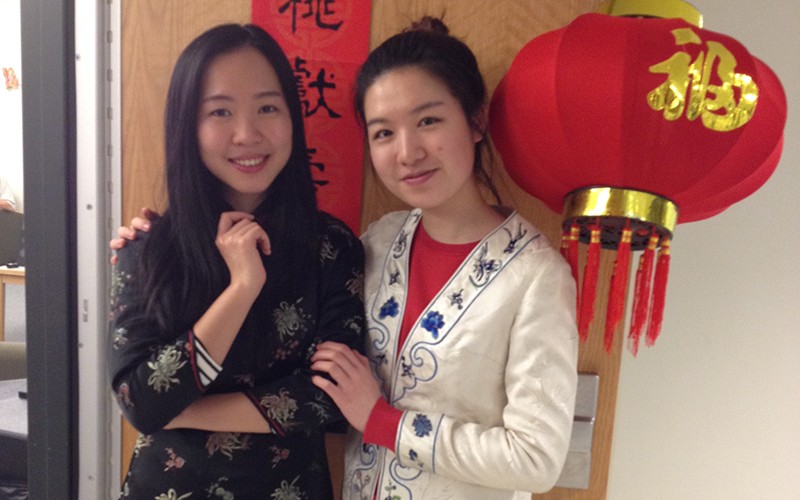 Worcester State University international students at Chinese New Year celebration