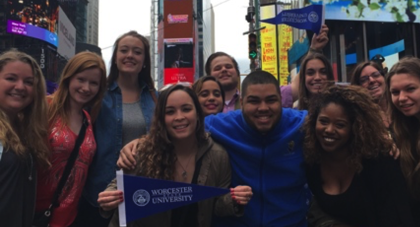 11 Worcester State University students attend performance of “Don Quixote” in New York City to commemorate the 400th anniversary of Miguel de Cervantes’s death.