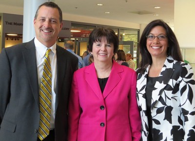 Area school superintendents Darryll McCall, Maureen Binienda, and Nadine Ekstrom