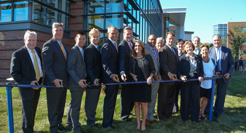 Worcester State University celebrates the opening of the new Wellness Center.