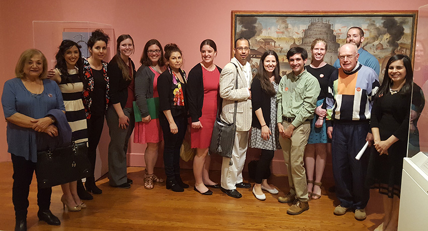 Students in Worcester State University's Master of Arts in Spanish program at Worcester Art Museum