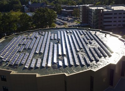 Worcester State University solar panels