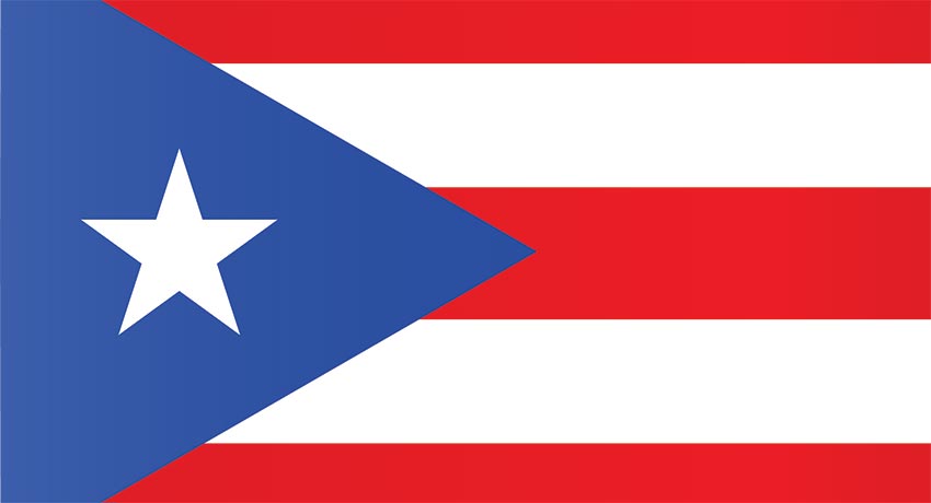 Puerto Rico flag graphic