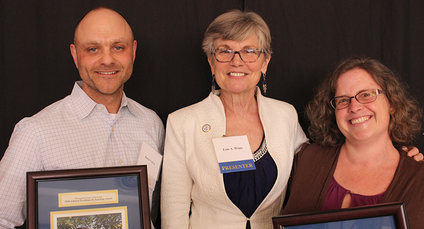 Worcester State University adjunct faculty award recipients