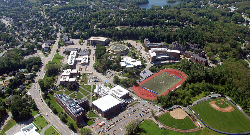 Worcester State University 58-acre campus