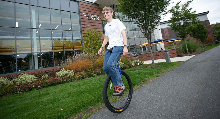 Daniel Keller and unicycle